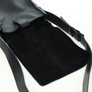 CHANEL Coco Mademoiselle Shoulder Bag Leather Black Silver CC Auth 178522SAM-21