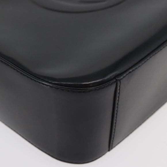 GUCCI Soho Shoulder Bag Patent leather Black Silver 000 0506 Auth 178524
