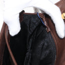 BOTTEGA VENETA INTRECCIATO Hand Bag Leather 2way Brown Gold Auth 178526A-21