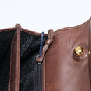 BOTTEGA VENETA INTRECCIATO Hand Bag Leather 2way Brown Gold Auth 178526A-25