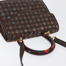 BOTTEGA VENETA INTRECCIATO Hand Bag Leather 2way Brown Gold Auth 178526A-6