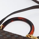 BOTTEGA VENETA INTRECCIATO Hand Bag Leather 2way Brown Gold Auth 178526A-14