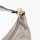 GUCCI GG Canvas GG Twin Guccissima Bag Leather Silver 232962 Auth 178533V-14