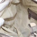 GUCCI GG Canvas GG Twin Guccissima Bag Leather Silver 232962 Auth 178533V-18