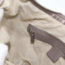 GUCCI GG Canvas GG Twin Guccissima Bag Leather Silver 232962 Auth 178533V-19