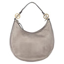 GUCCI GG Canvas GG Twin Guccissima Bag Leather Silver 232962 Auth 178533V-2