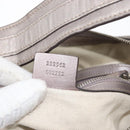 GUCCI GG Canvas GG Twin Guccissima Bag Leather Silver 232962 Auth 178533V-21