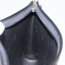 Christian Dior Trotter Canvas Shoulder Bag Navy Gold Auth 178534-19