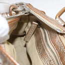 Chloe Paddington Hand Bag Leather Gold Silver Auth 178535A-20