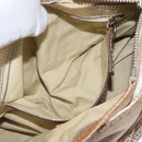 Chloe Paddington Hand Bag Leather Gold Silver Auth 178535A-21