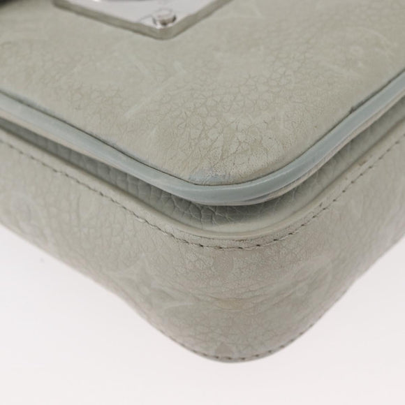 LOUIS VUITTON Taurillon Vertical Wearable Wallet Bag Gray M82568 LV Auth 178538V