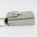 LOUIS VUITTON Taurillon Vertical Wearable Wallet Bag Gray M82568 LV Auth 178538V-4