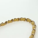 CHANEL Mini Matelasse 16 Chain Bag Lamb Skin Yellow Gold CC Auth 178543SAV-15