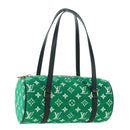 LOUIS VUITTON Monogram Jaguar Papillon Hand Bag Green M46206 LV Auth 178544SM-1