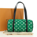LOUIS VUITTON Monogram Jaguar Papillon Hand Bag Green M46206 LV Auth 178544SM-21