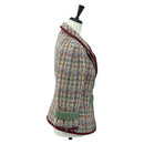 CHANEL Jacket Tweed Multicolor CC Auth 178546V-4