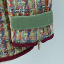 CHANEL Jacket Tweed Multicolor CC Auth 178546V-8