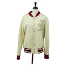 GUCCI Disney Collaboration Donald Duck Jacket Leather 46 462143 Auth 178547SM-1