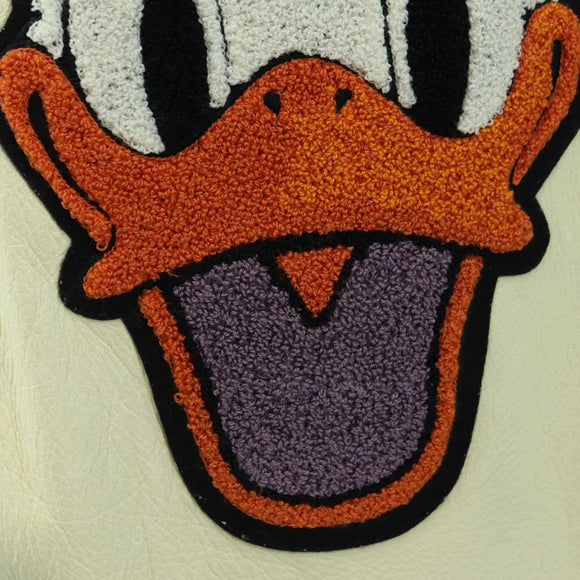 GUCCI Disney Collaboration Donald Duck Jacket Leather 46 462143 Auth 178547SM