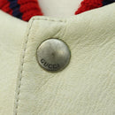 GUCCI Disney Collaboration Donald Duck Jacket Leather 46 462143 Auth 178547SM-6