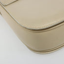 GUCCI Shoulder Bag Leather Beige Gold 26 001 0647 Auth 178561-16