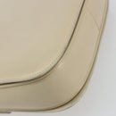 GUCCI Shoulder Bag Leather Beige Gold 26 001 0647 Auth 178561-18