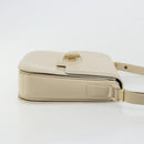 GUCCI Shoulder Bag Leather Beige Gold 26 001 0647 Auth 178561-3