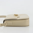 GUCCI Shoulder Bag Leather Beige Gold 26 001 0647 Auth 178561-4
