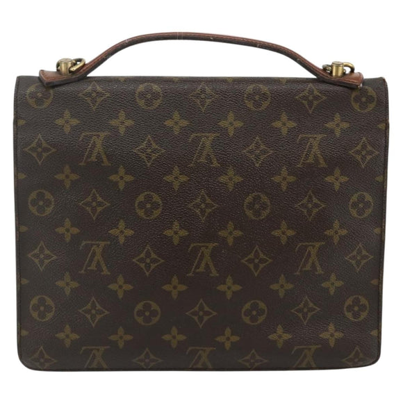 LOUIS VUITTON Monogram Monceau 28 Hand Bag M51185 LV Auth 178562