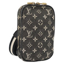 LOUIS VUITTON Monogram Mini Usu Digital Pouch Black M92066 LV Auth 178564-1