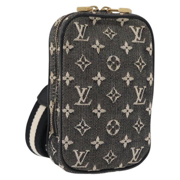 LOUIS VUITTON Monogram Mini Usu Digital Pouch Black M92066 LV Auth 178564