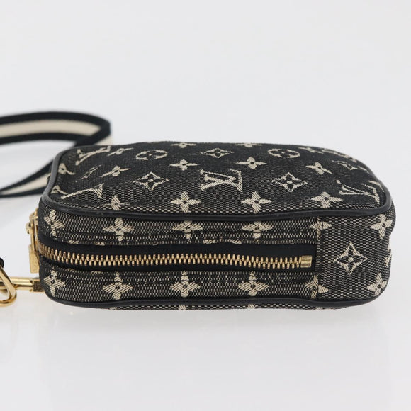 LOUIS VUITTON Monogram Mini Usu Digital Pouch Black M92066 LV Auth 178564