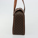 CELINE Macadam Canvas Handtas PVC Leer Bruin Goud Auth 178576A-3