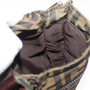 FENDI Zucca Canvas Shoulder Bag Black Brown Auth 178582-19