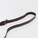 FENDI Zucca Canvas Shoulder Bag Black Brown Auth 178582-14