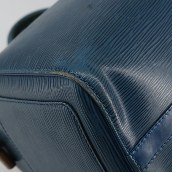 LOUIS VUITTON Epi Speedy 30 Hand Bag Toledo Blue M43005 LV Auth 178586