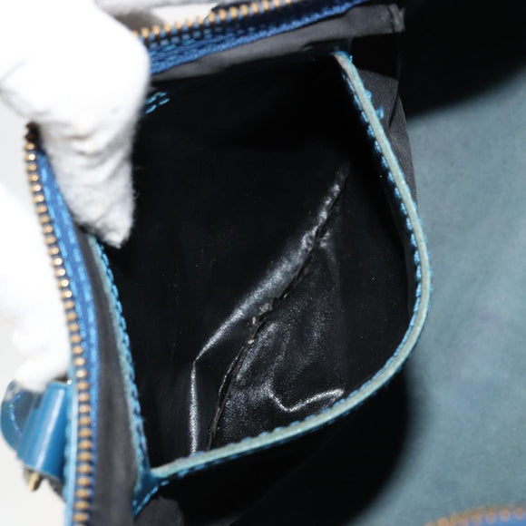 LOUIS VUITTON Epi Speedy 30 Hand Bag Toledo Blue M43005 LV Auth 178586