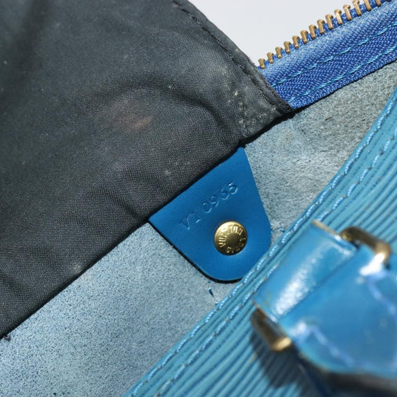 LOUIS VUITTON Epi Speedy 30 Hand Bag Toledo Blue M43005 LV Auth 178586