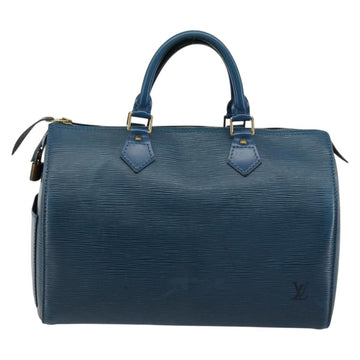 LOUIS VUITTON Epi Speedy 30 Hand Bag Toledo Blue M43005 LV Auth 178586 - 0