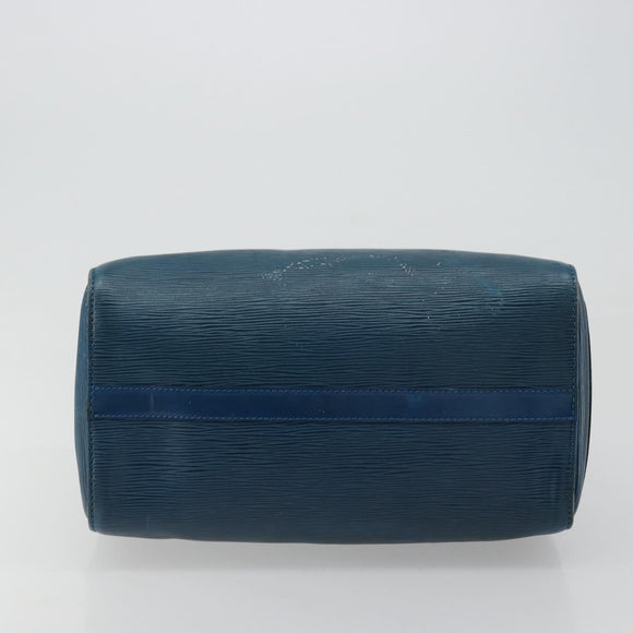 LOUIS VUITTON Epi Speedy 30 Hand Bag Toledo Blue M43005 LV Auth 178586