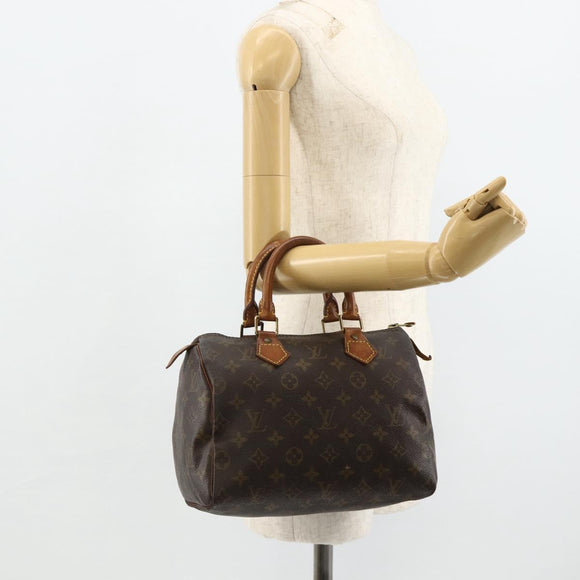 LOUIS VUITTON Monogram Speedy 25 Hand Bag M41528 LV Auth 178588