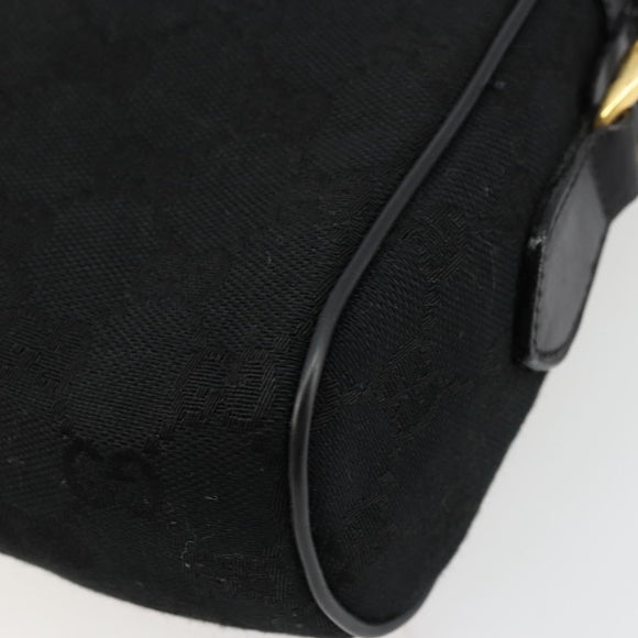 GUCCI GG Canvas Web Sherry Line Umhängetasche Schwarz Rot Grün Auth 178590A