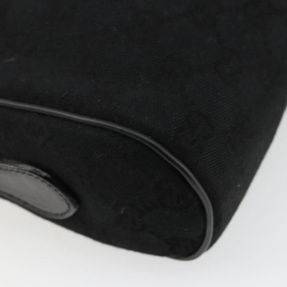 GUCCI GG Canvas Web Sherry Line Umhängetasche Schwarz Rot Grün Auth 178590A