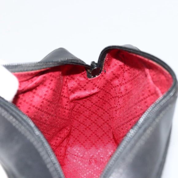 GUCCI GG Canvas Web Sherry Line Umhängetasche Schwarz Rot Grün Auth 178590A