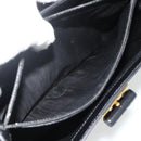 CELINE Macadam Canvas Hand Bag PVC Leather Black Gold Auth 178597A-20