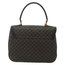 CELINE Macadam Canvas Hand Bag PVC Leather Black Gold Auth 178597A-3