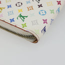 LOUIS VUITTON Monogram Multicolor Zippy Wallet White M60241 LV Auth 178601A-17