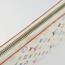LOUIS VUITTON Monogram Multicolor Zippy Geldbörse Weiß M60241 LV Auth 178601A-8