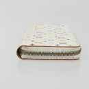 LOUIS VUITTON Monogram Multicolor Zippy Wallet White M60241 LV Auth 178601A-3