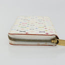 LOUIS VUITTON Monogram Multicolor Zippy Wallet White M60241 LV Auth 178601A-4
